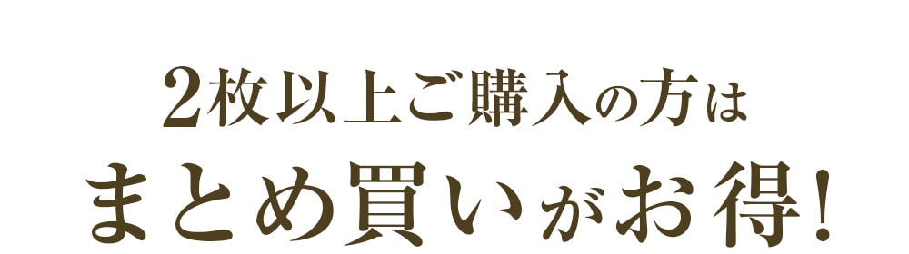 2枚以上ご購入の方はまとめ買いがお得！