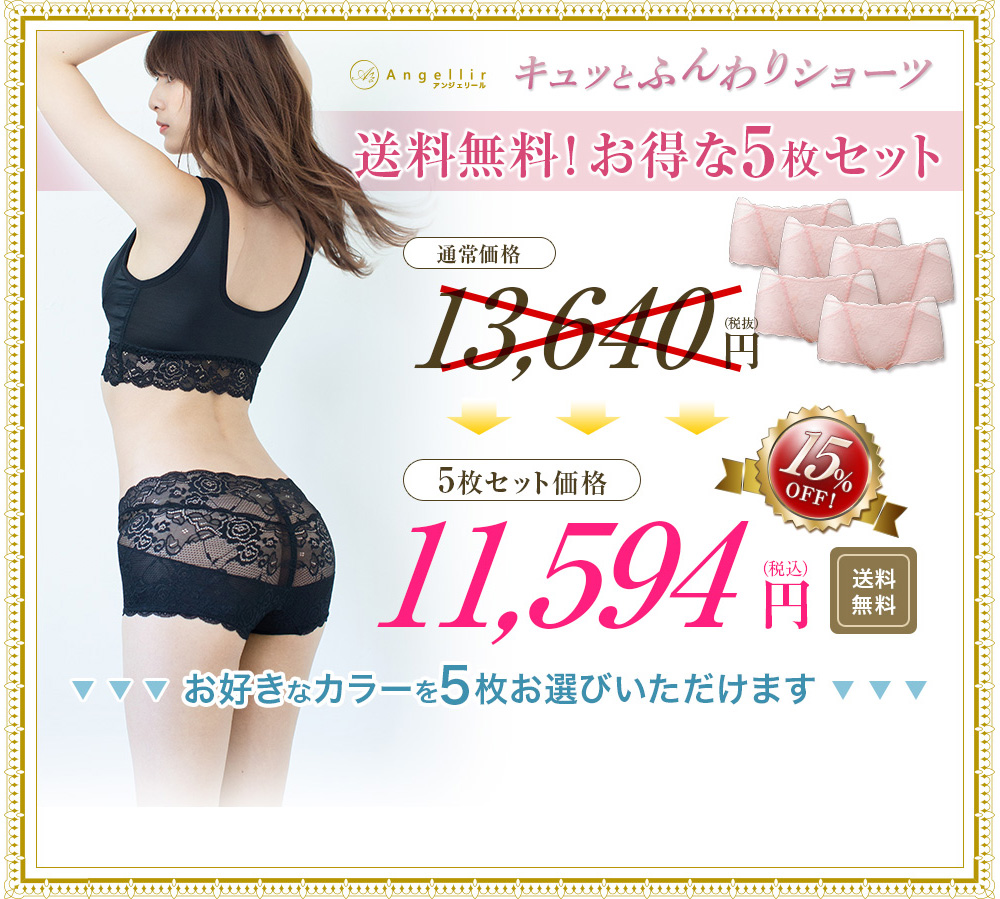 毎日使いたい方に!5枚セット 5セット価格 11,594円(税込)